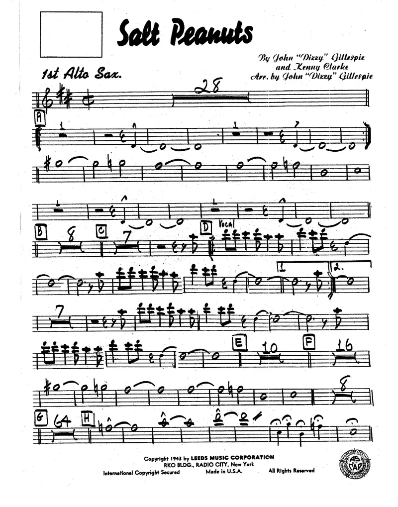 Salt Peanuts score preview