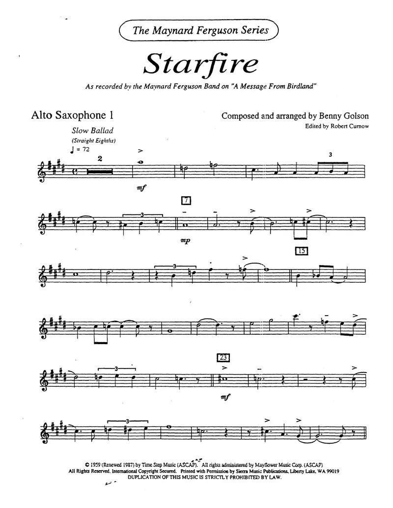 Starfire score preview