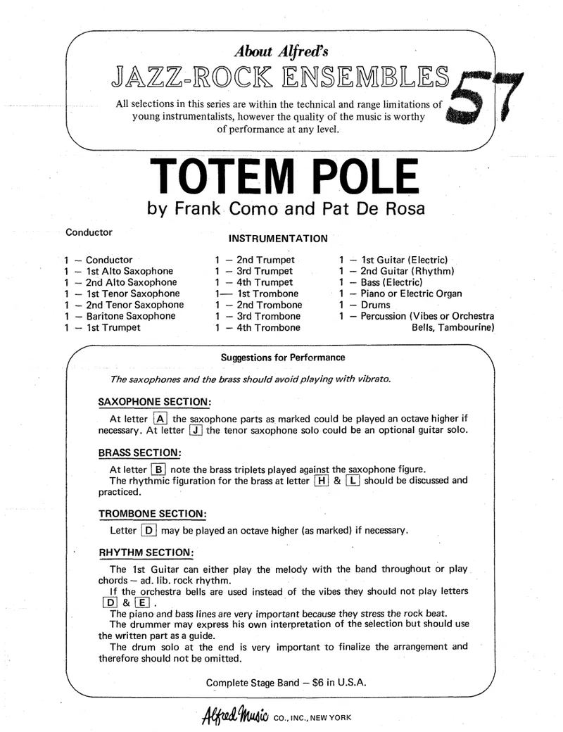 Totem Pole score preview