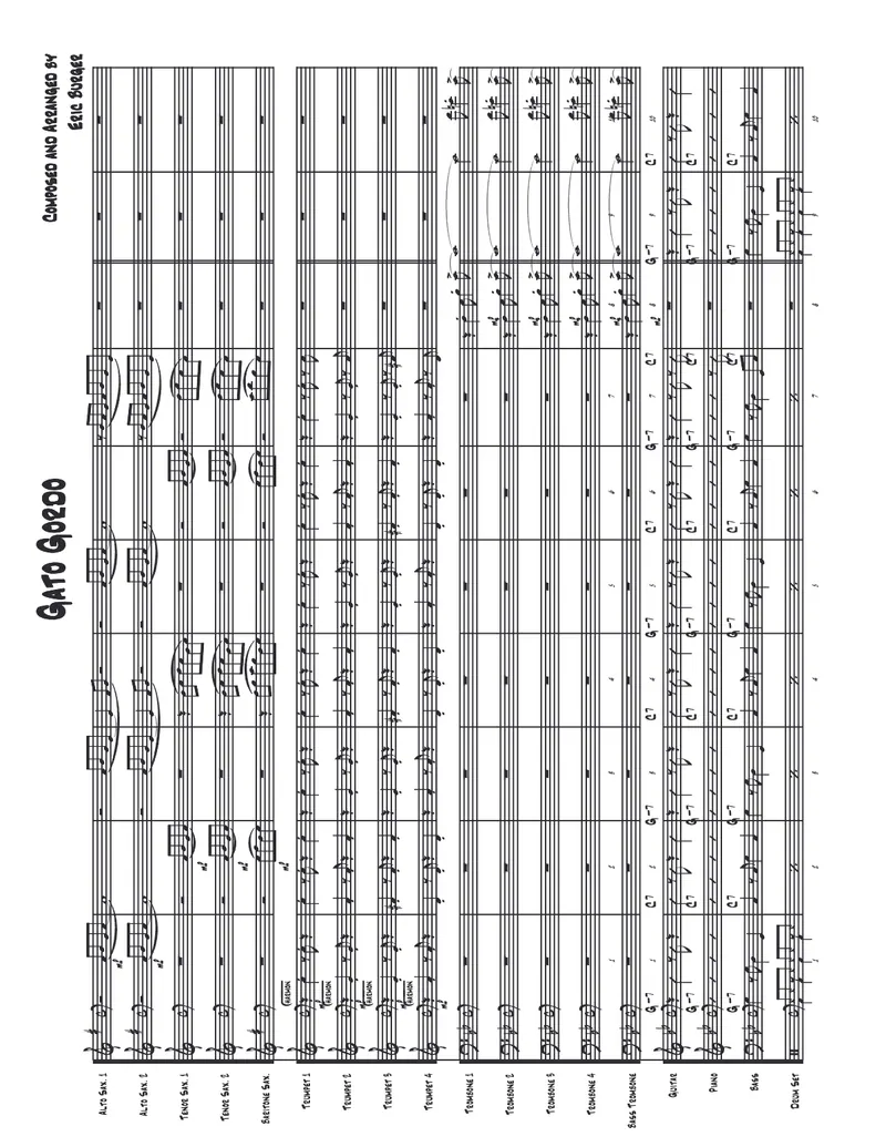 Gato Gordo score preview