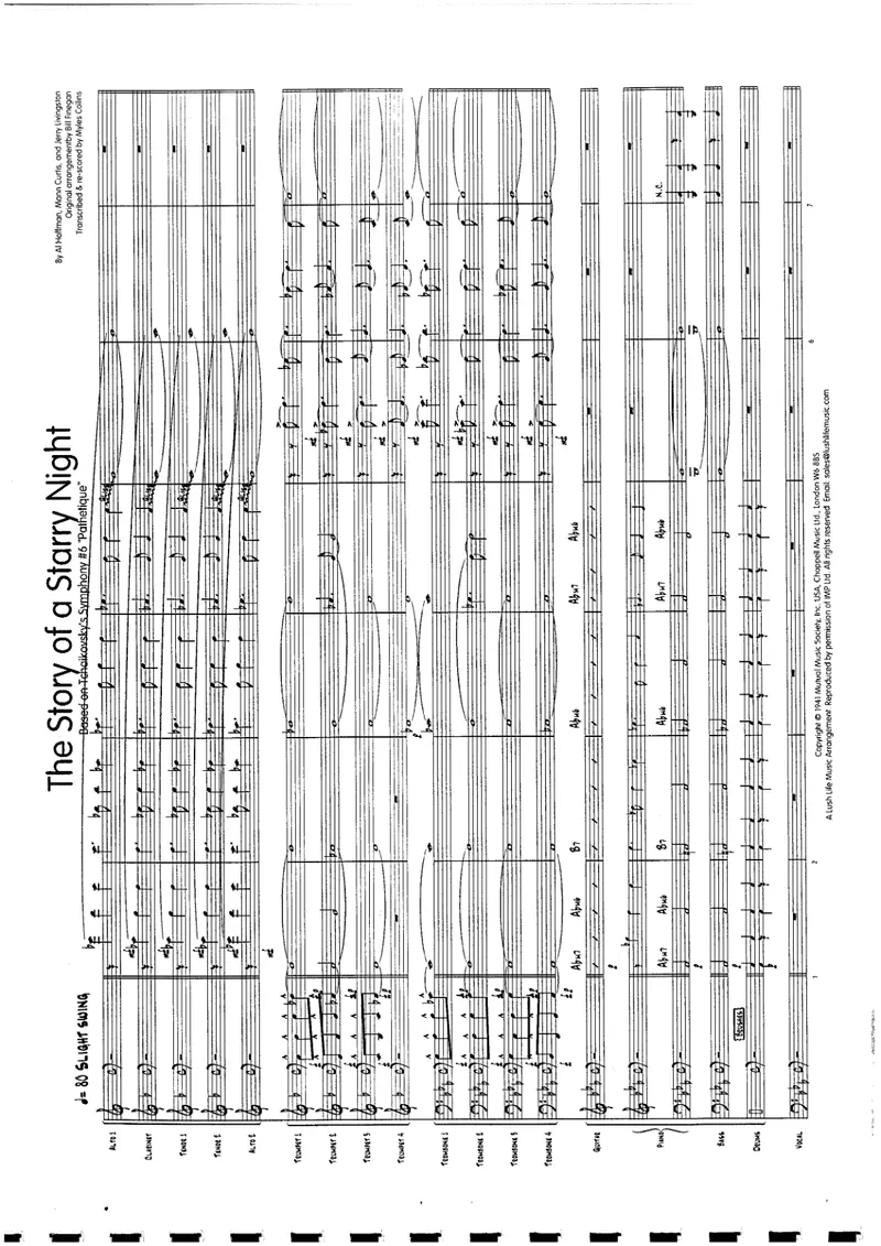 The Story Of A Starry Night score preview