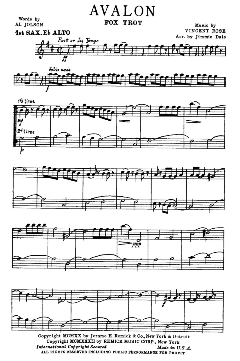 Avalon score preview
