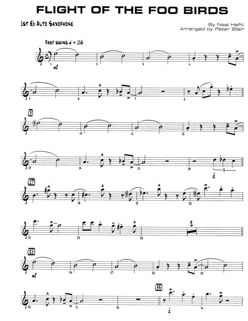 Flight Of The Foo Birds score preview