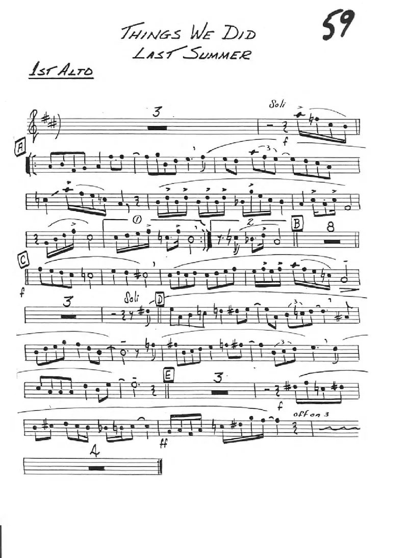 Things We Did Last Summer score preview