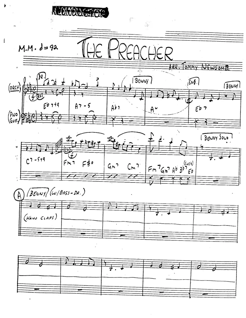 The Preacher score preview