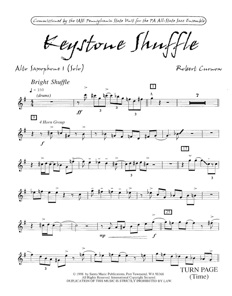 Keystone Shuffle score preview