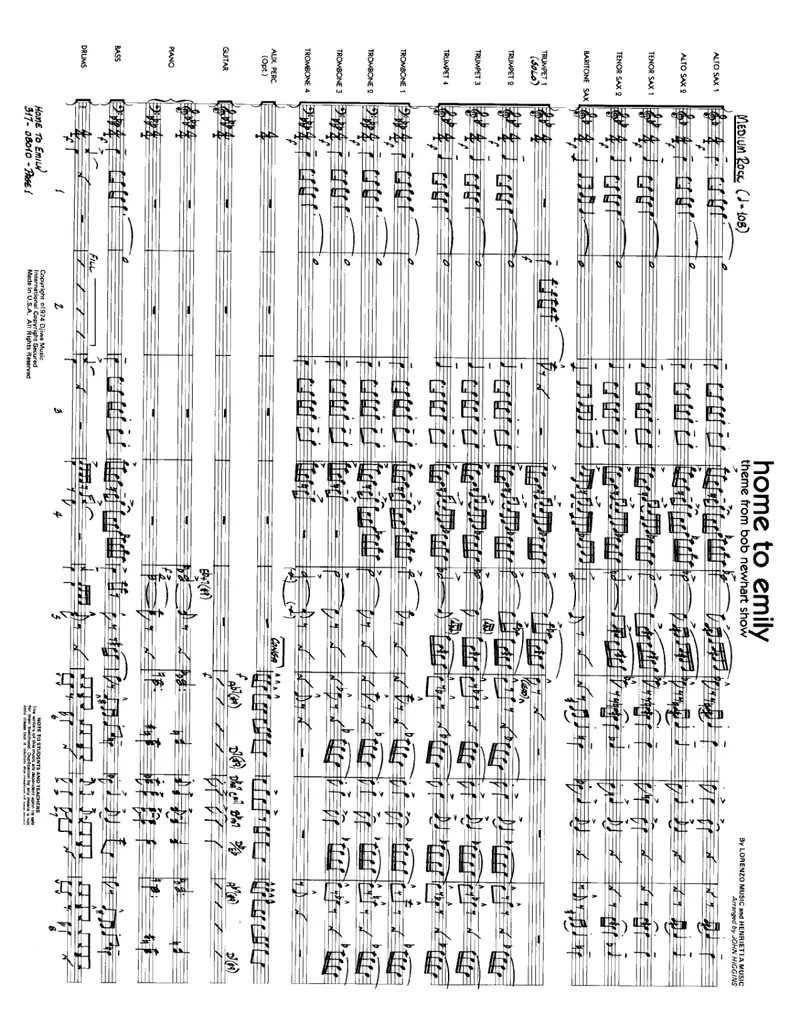 Home To Emily score preview