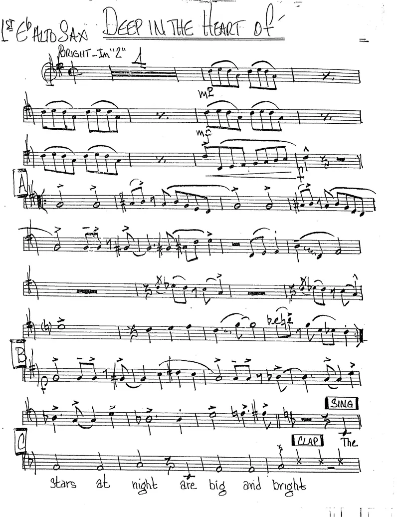 Deep In The Heart Of Texas score preview
