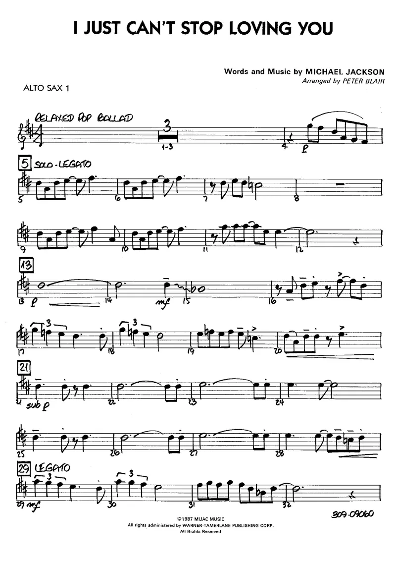 I Just Can't Stop Loving You preview page 1