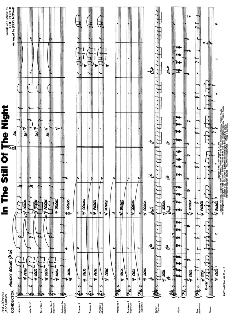 In The Still Of The Night score preview