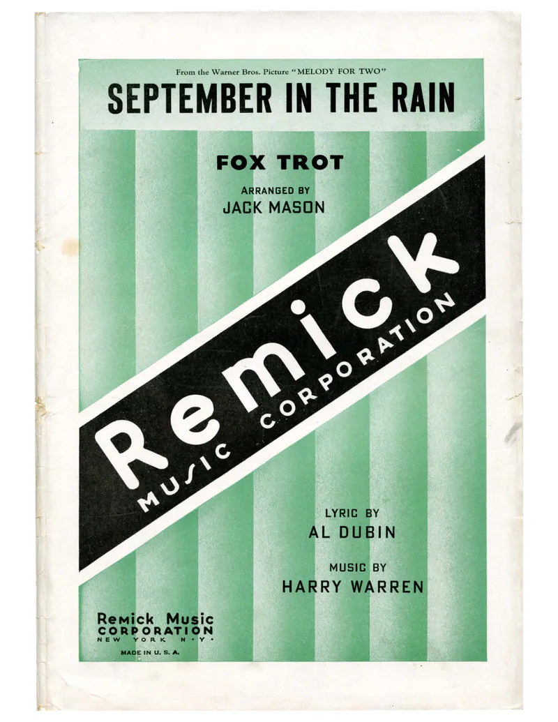 September In The Rain score preview
