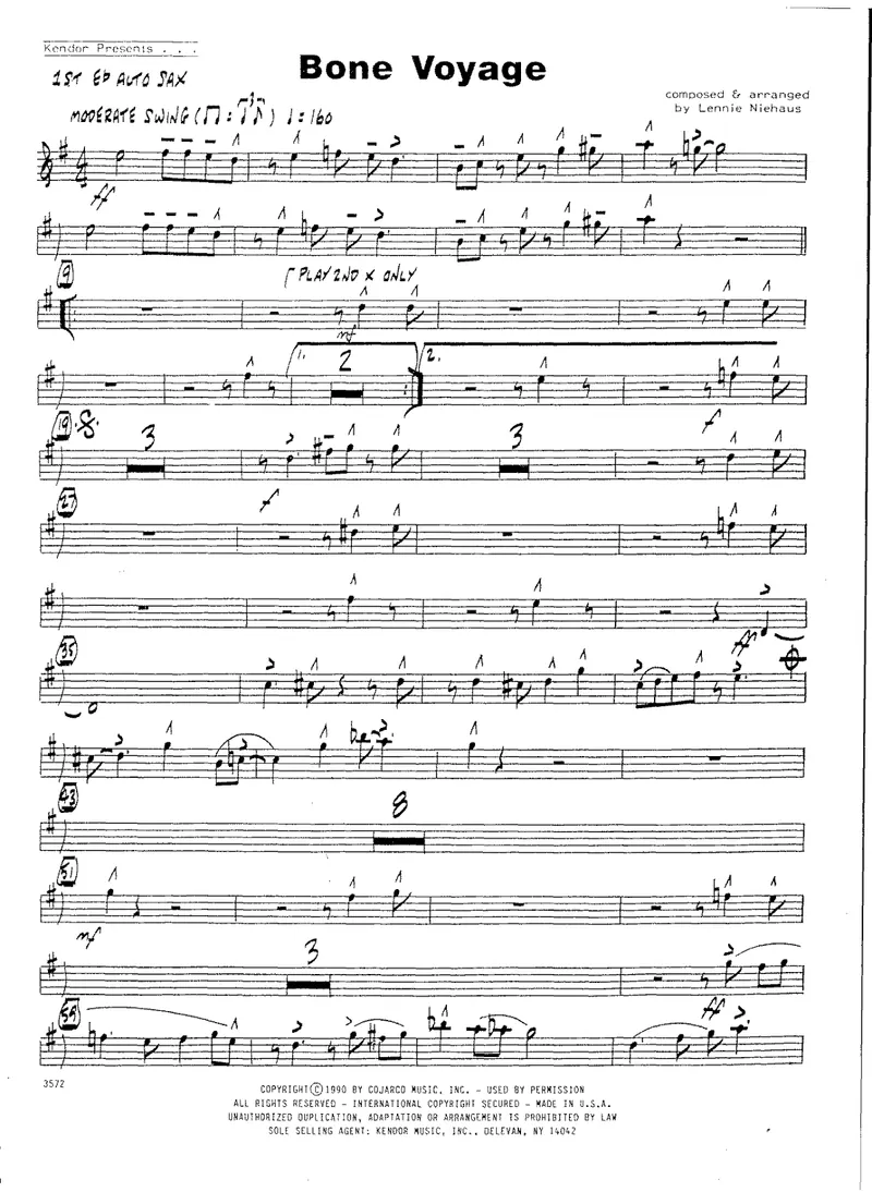 Bone Voyage score preview