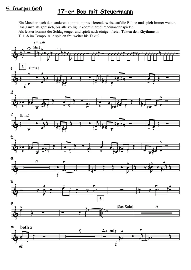 17 -er Bop Mit Steuermann score preview
