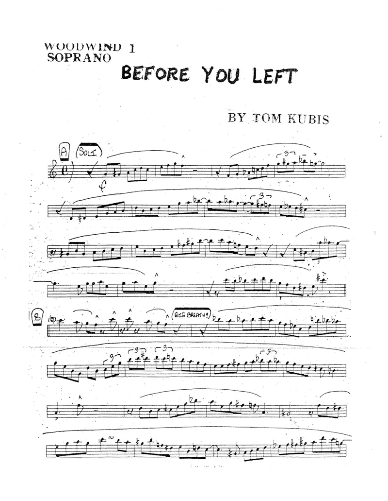 Before You Left score preview