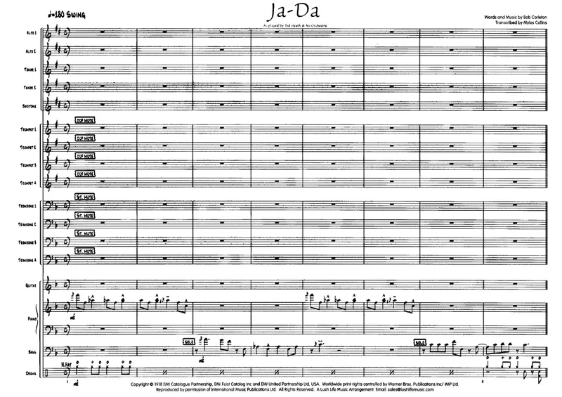 Ja-Da score preview