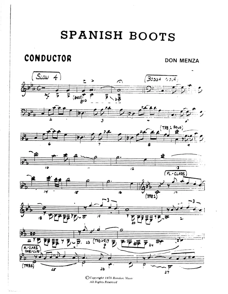 Spanish Boots score preview