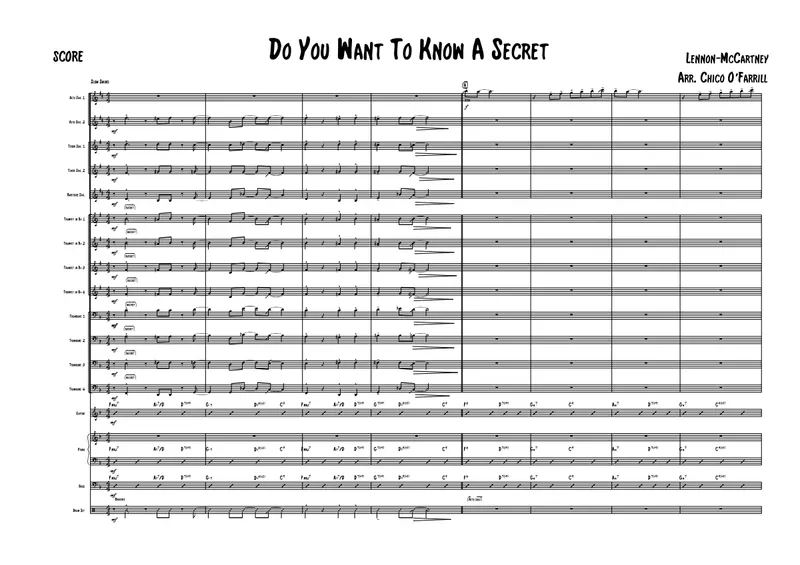 Do You Want To Know A Secret score preview