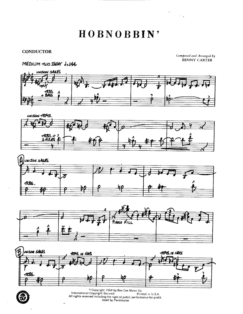 Hobnobbin score preview