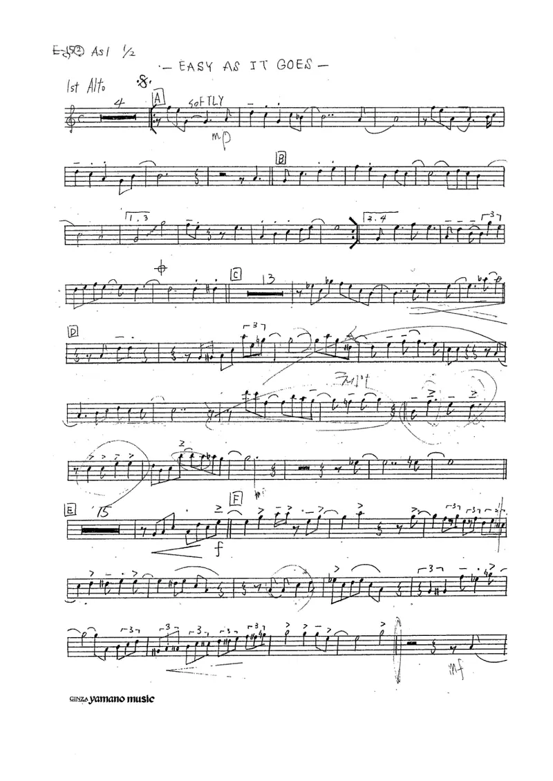 A Night At El Morocco (Easy As It Goes) C.Basie (Melton Mustafa) score preview