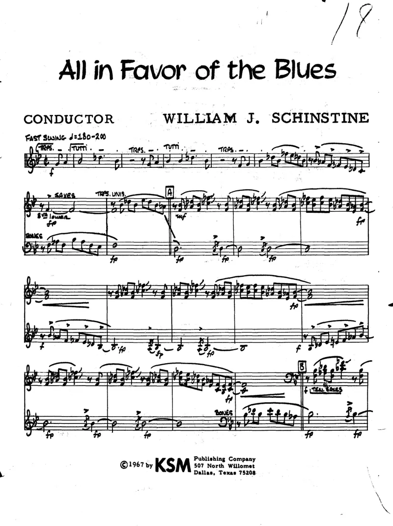 All In Favor Of The Blues preview page 1