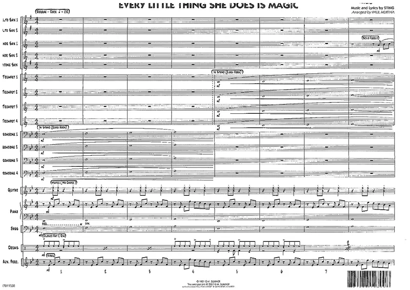 Every Little Thing She Does Is Magic score preview