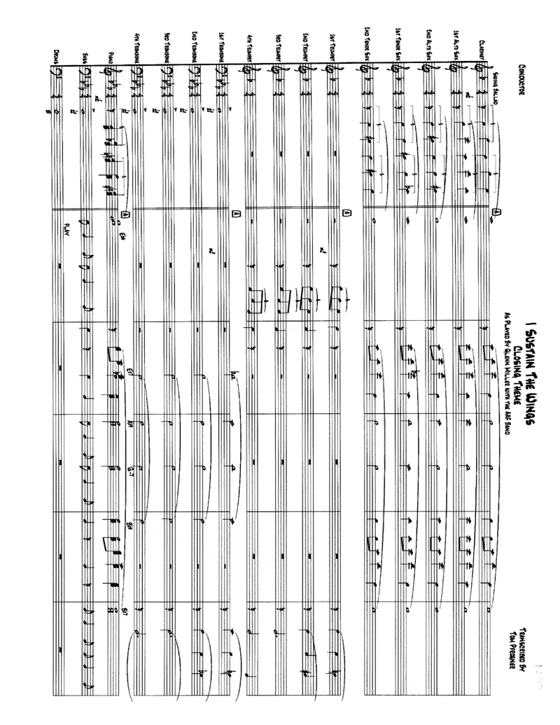 I Sustain The Wings score preview