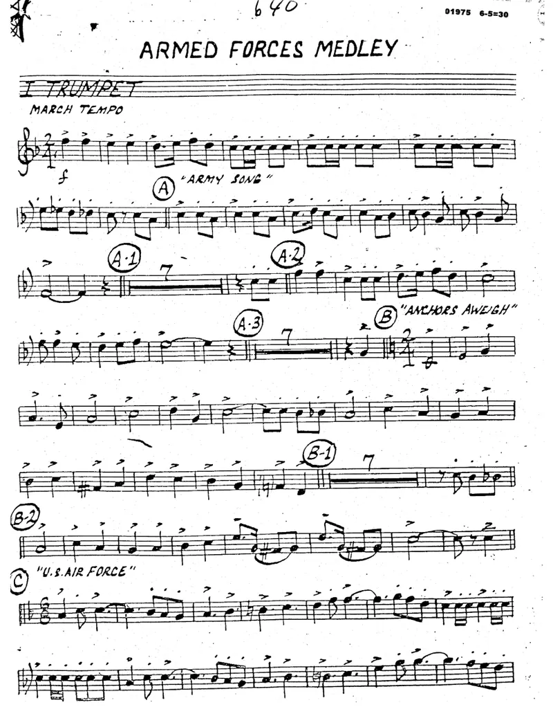 Armed Forces Medley score preview