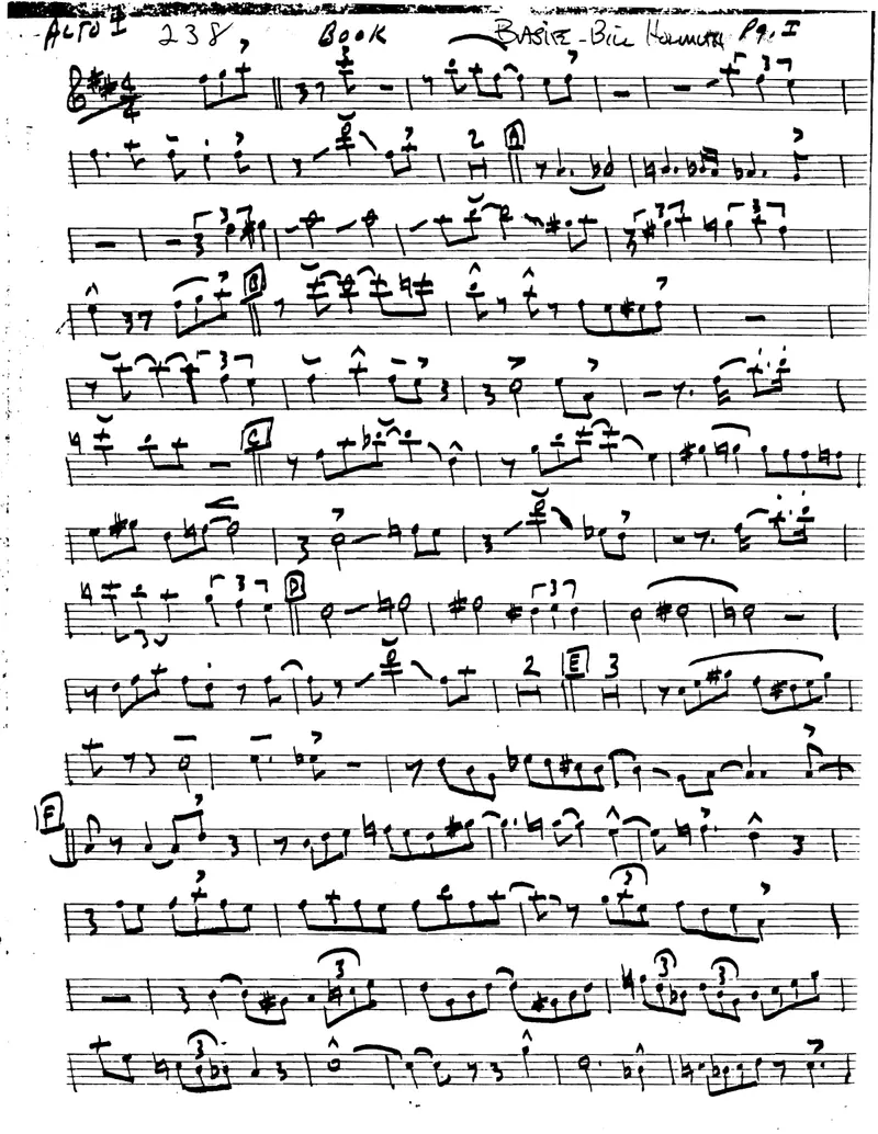 I Could Write A Book score preview