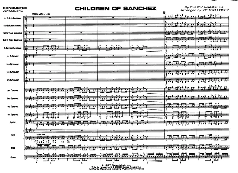 Children Of Sanchez score preview