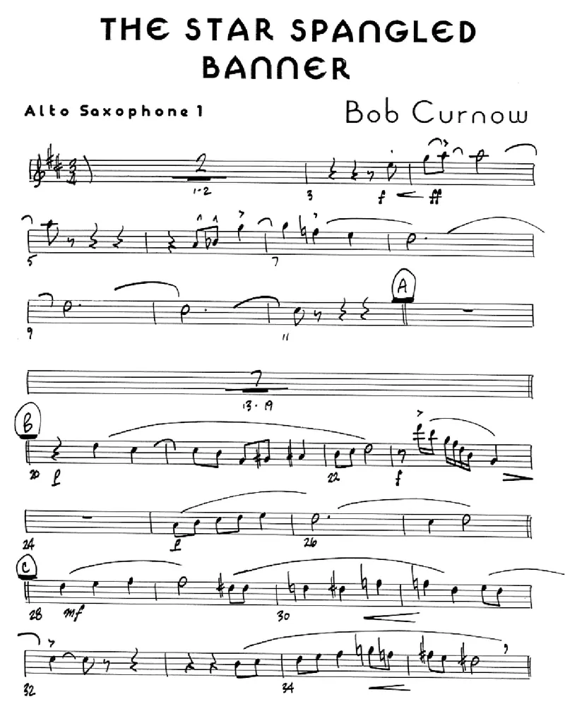 The Star Spangled Banner score preview