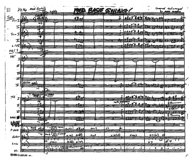 Medium Basie Swing score preview