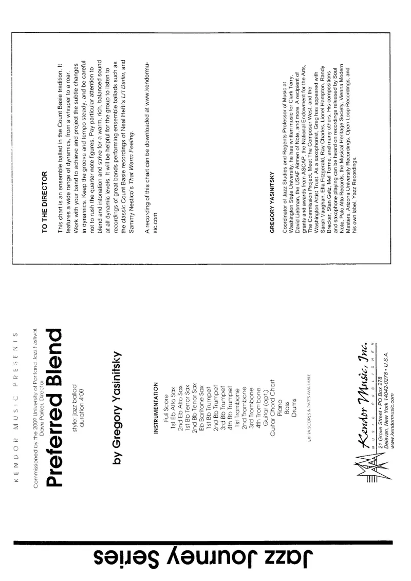 Preferred Blend score preview