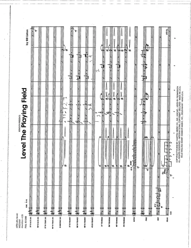 Level The Playing Field score preview