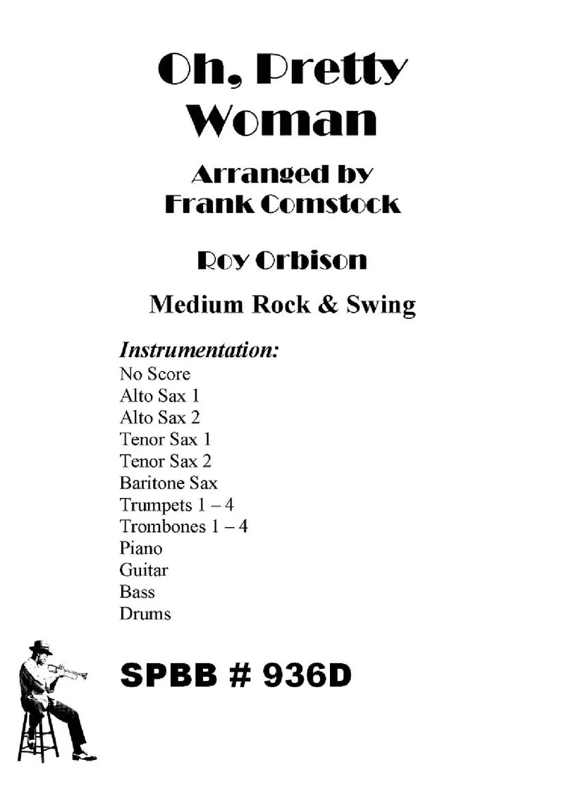 Oh,Pretty Woman score preview