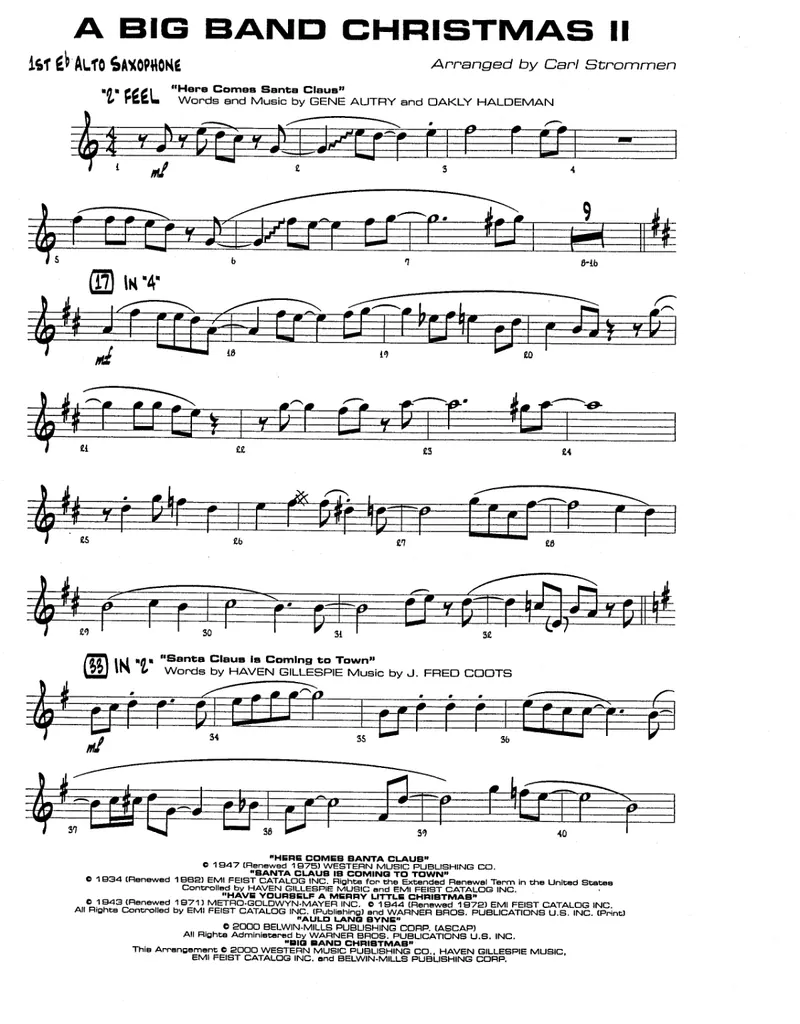 A Big Band Christmas II preview page 1