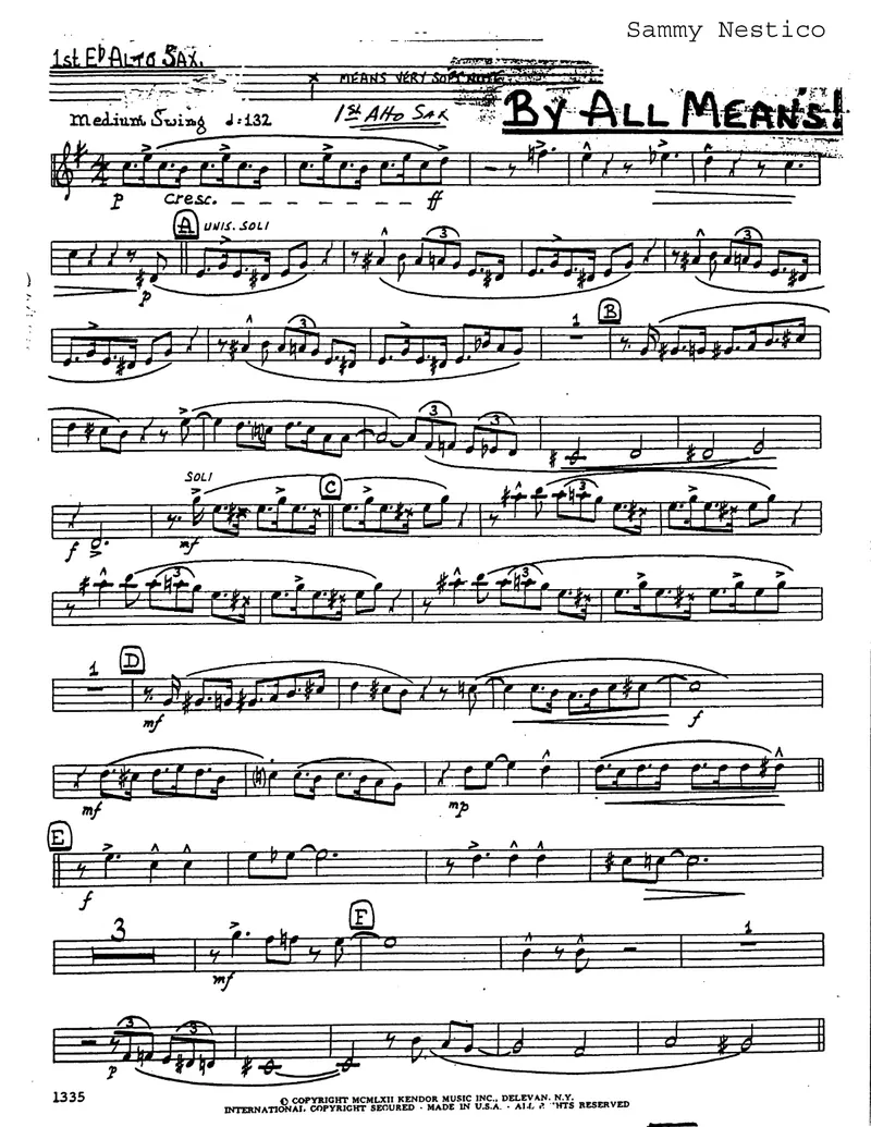 By All Means score preview
