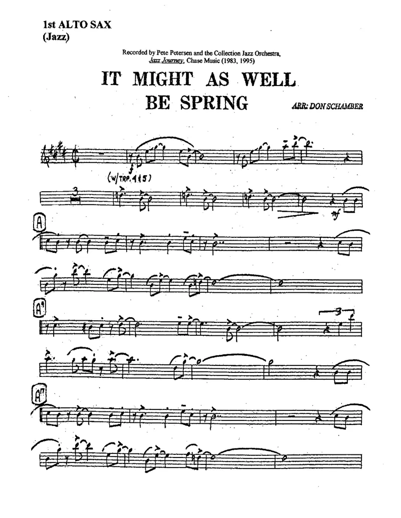 It Might As Well Be Spring score preview