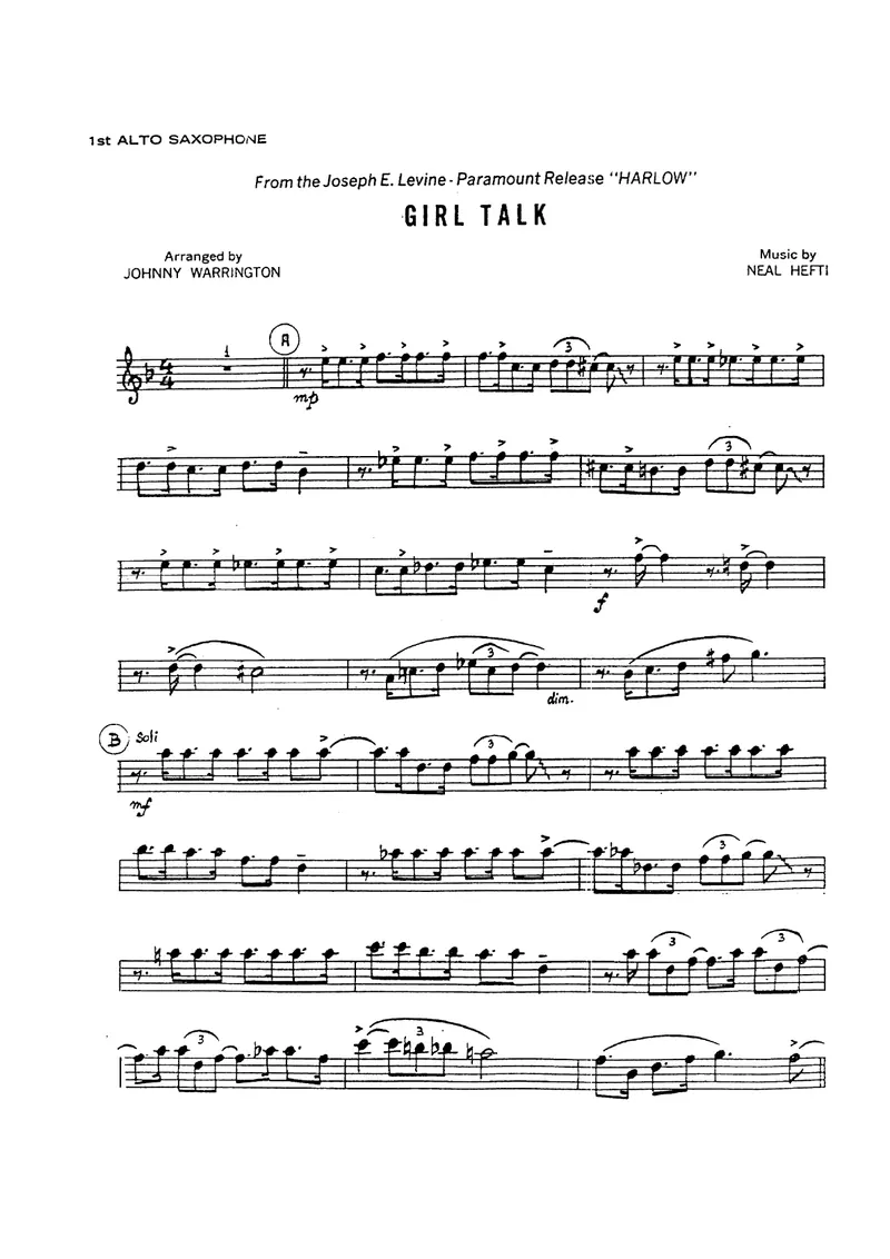 Girl Talk score preview