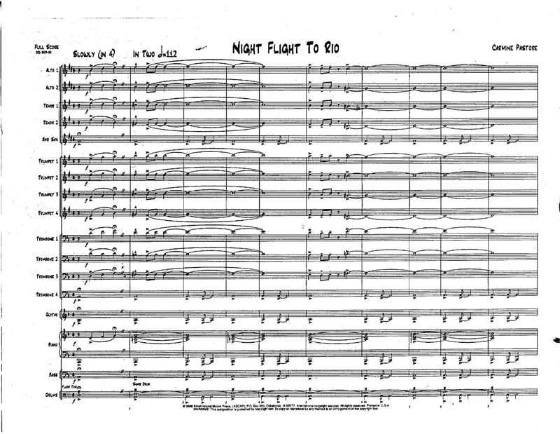 Night Flight To Rio score preview