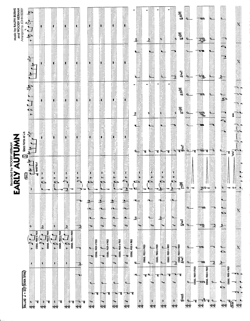 Early Autumn score preview