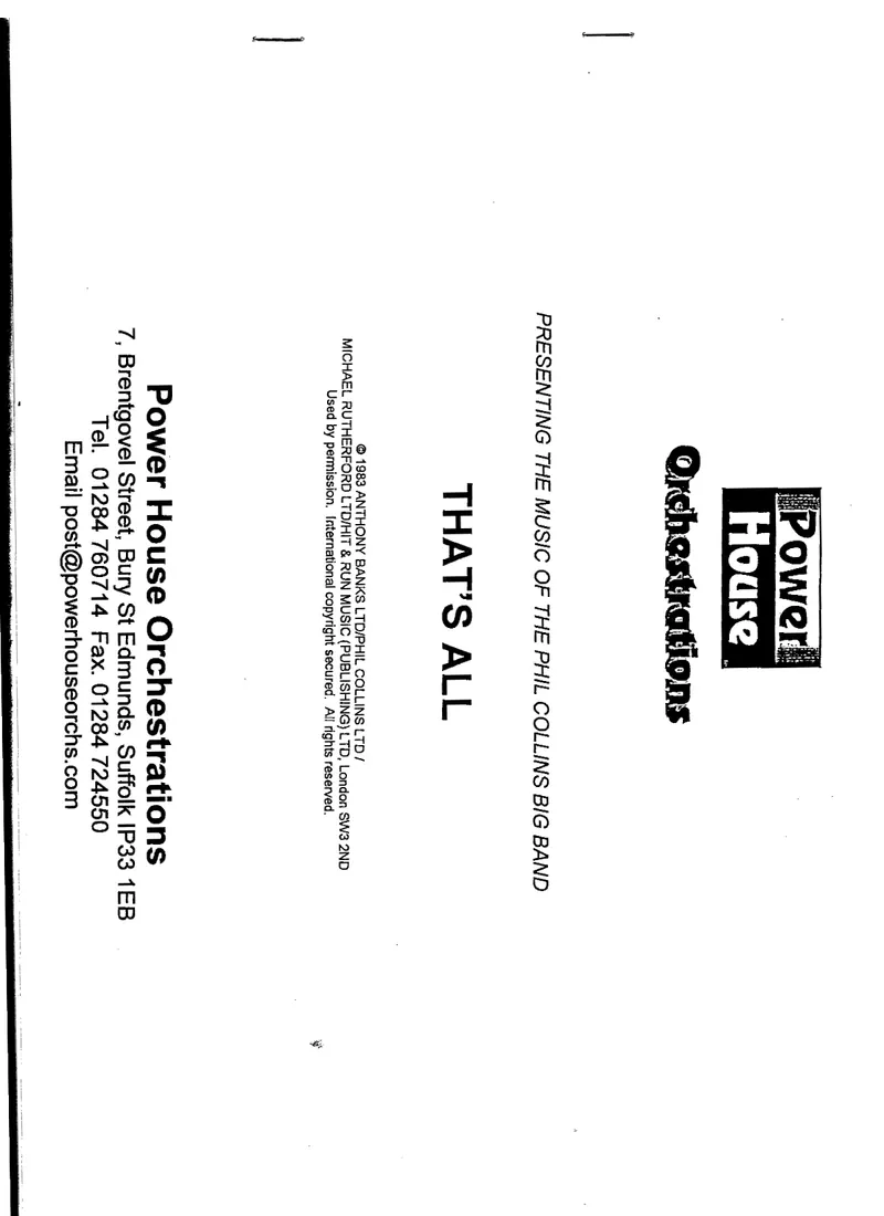 That's All score preview