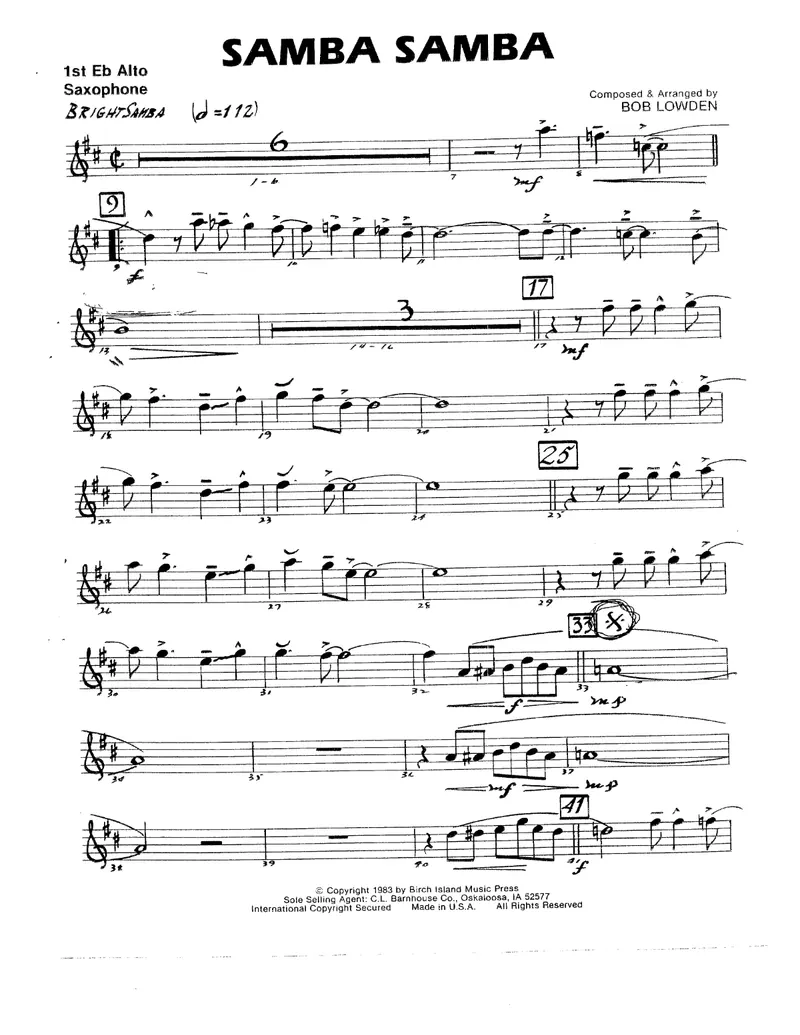 Samba Samba score preview