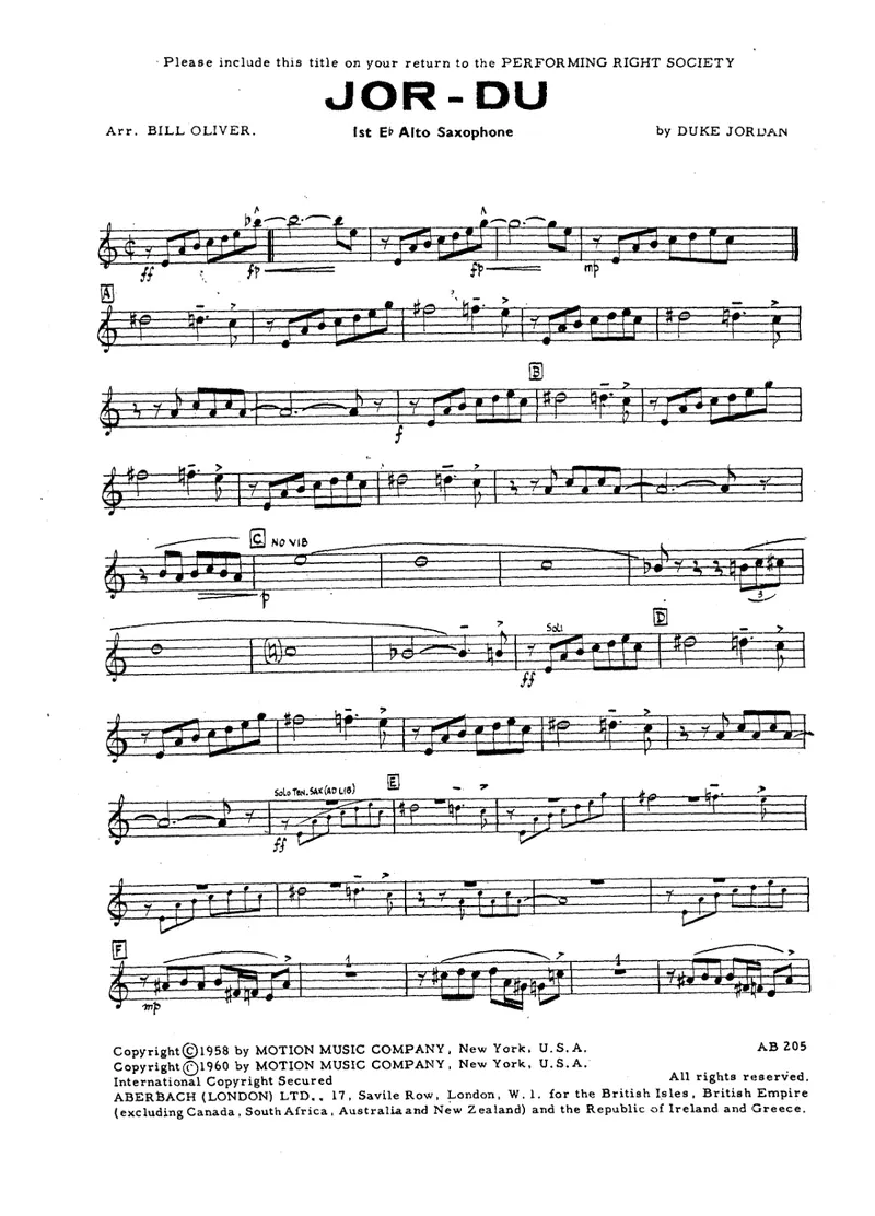 Jordu score preview