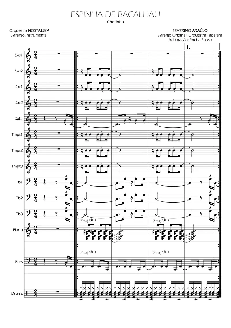 Espinha De Bacalhau score preview