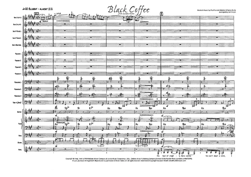 Black Coffee score preview