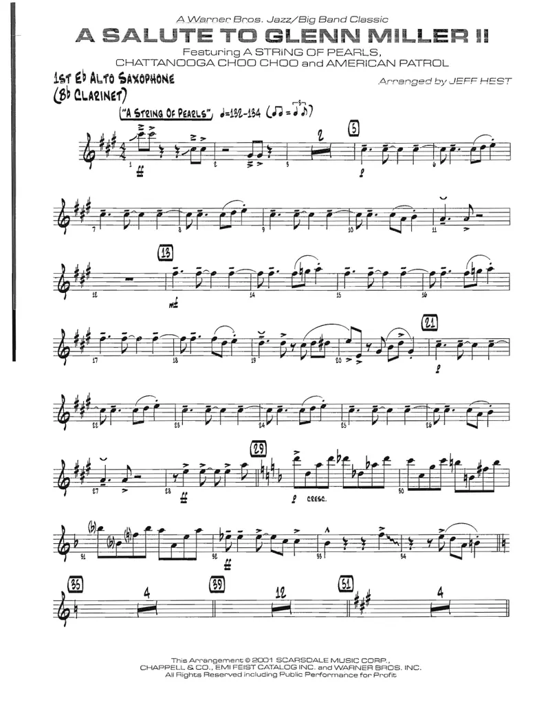 A Salute To Glenn Miller II score preview