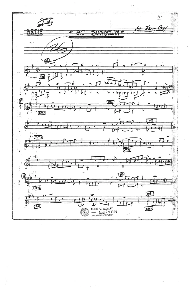 At Sundown score preview
