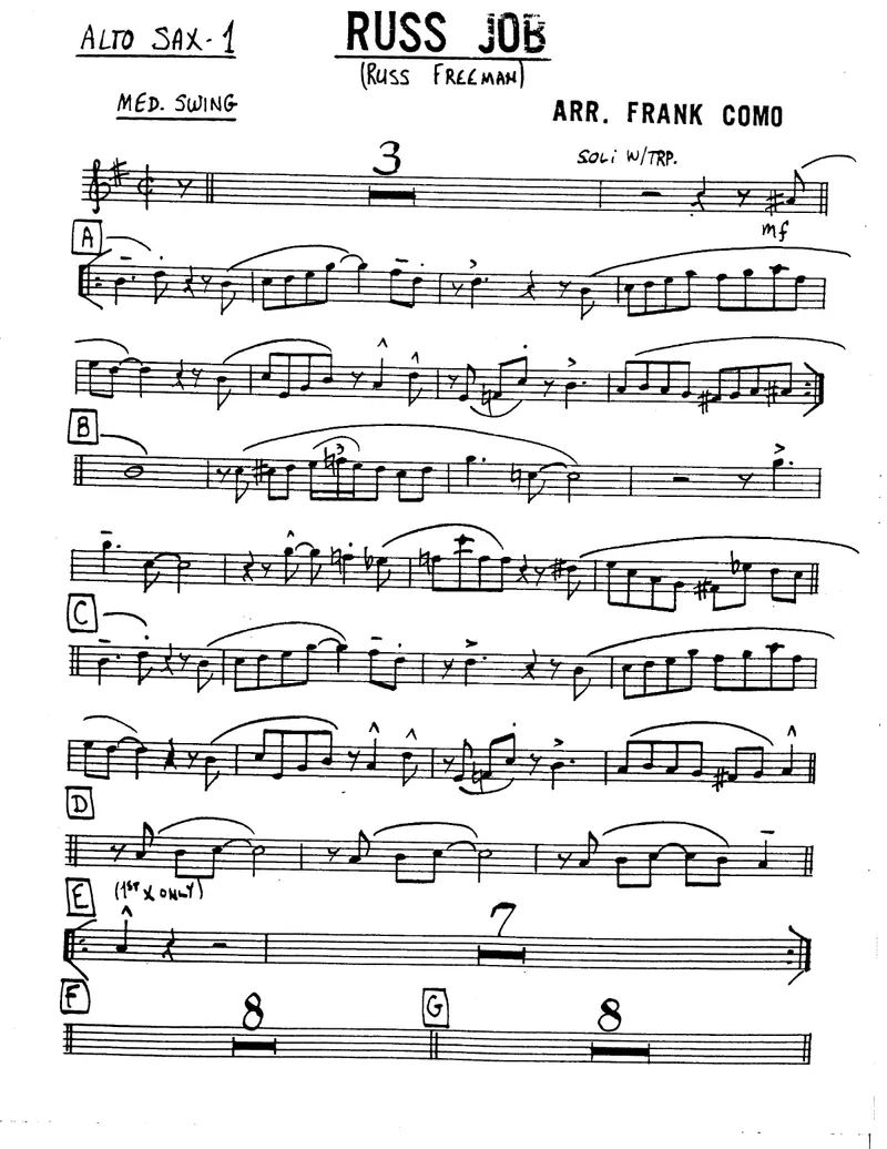 Russ Job score preview