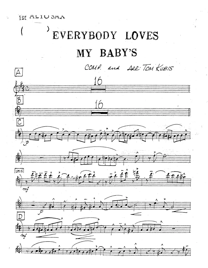 Everybody Loves My Baby's score preview