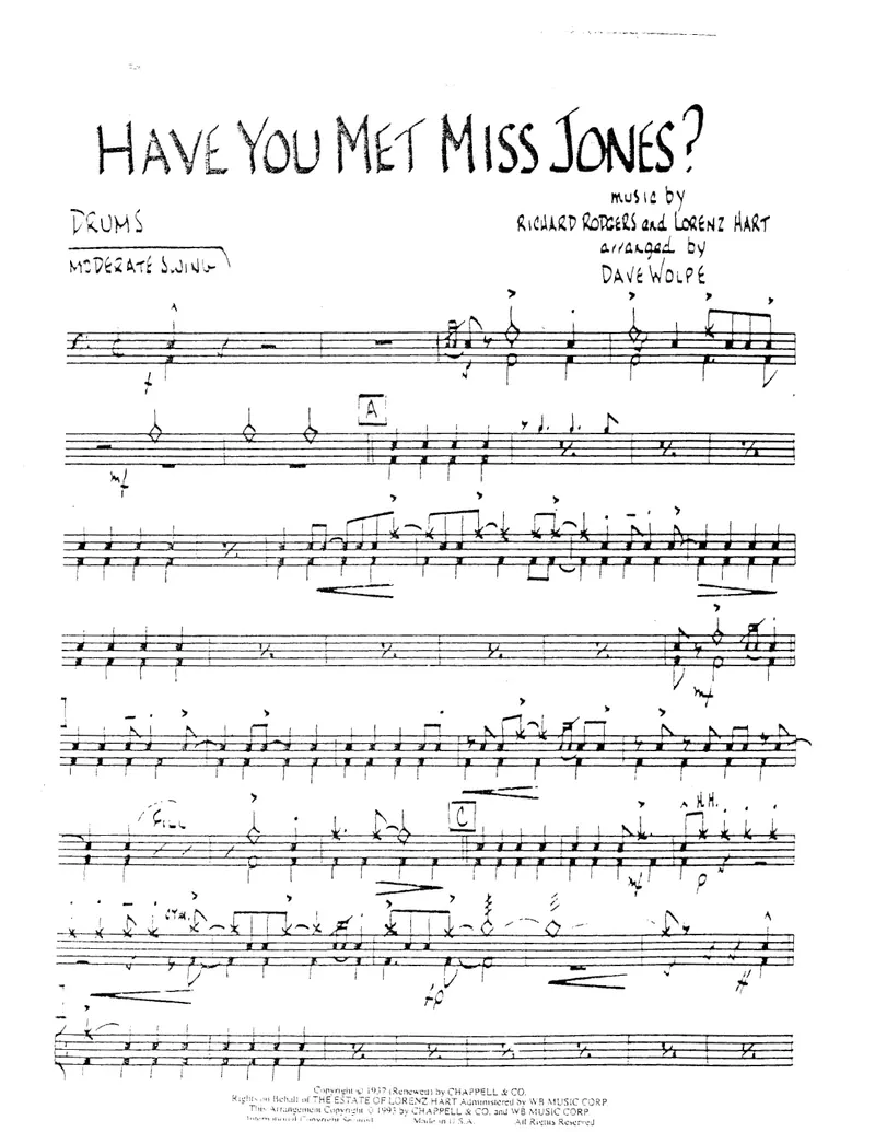 Have You Met Miss Jones score preview